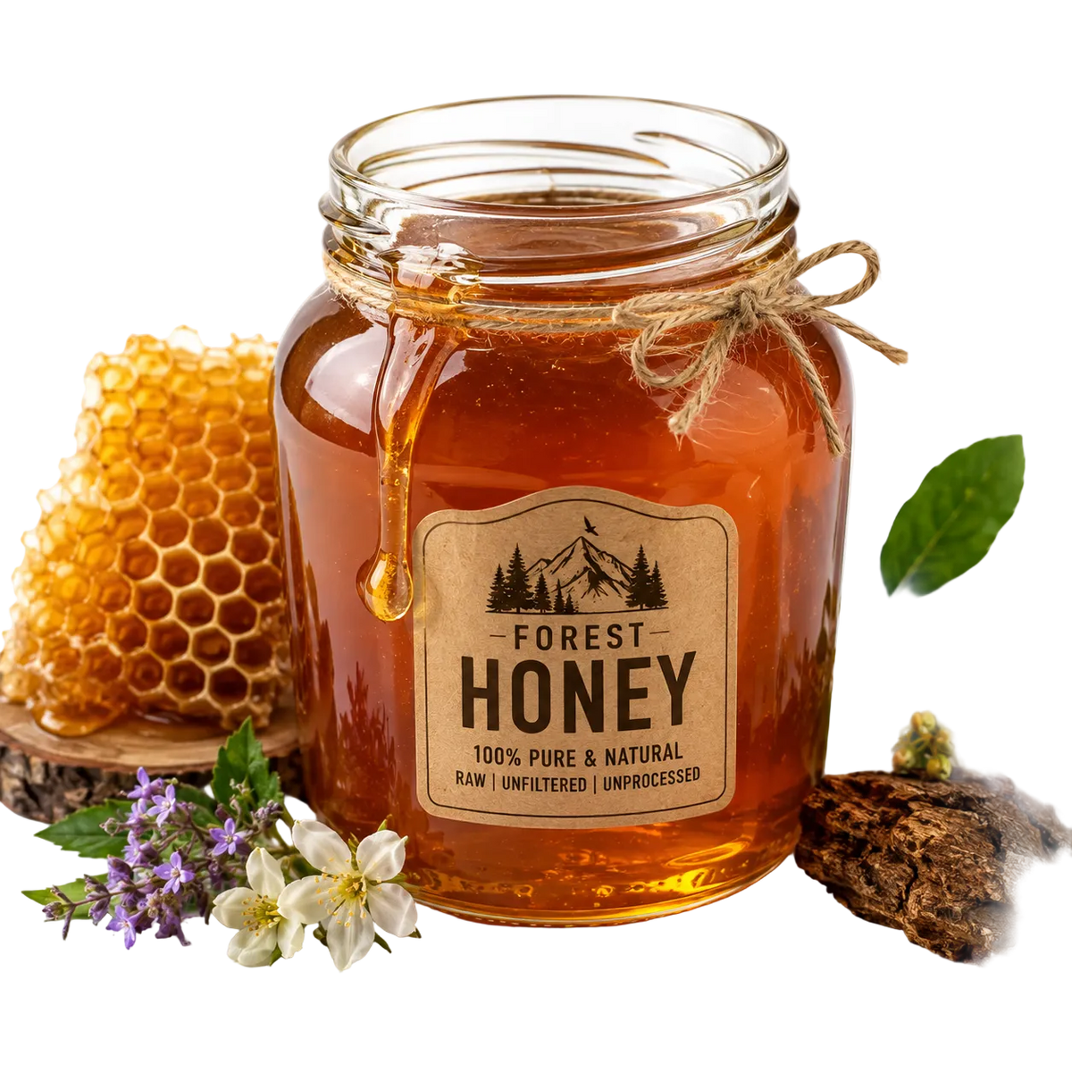 Natural Forest Honey 250G | 100% Pure, Raw & Unprocessed