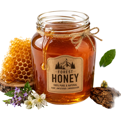 Natural Forest Honey 250G | 100% Pure, Raw & Unprocessed
