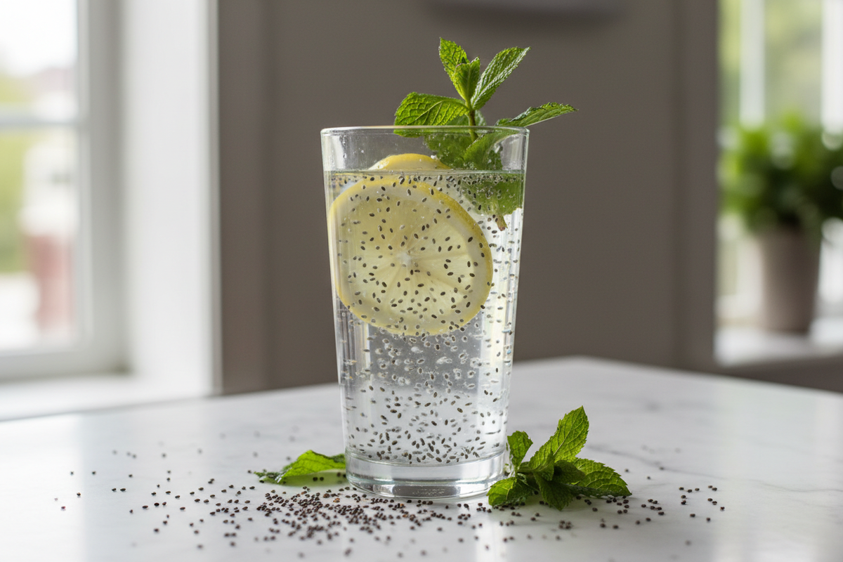 Chia Seeds in Water