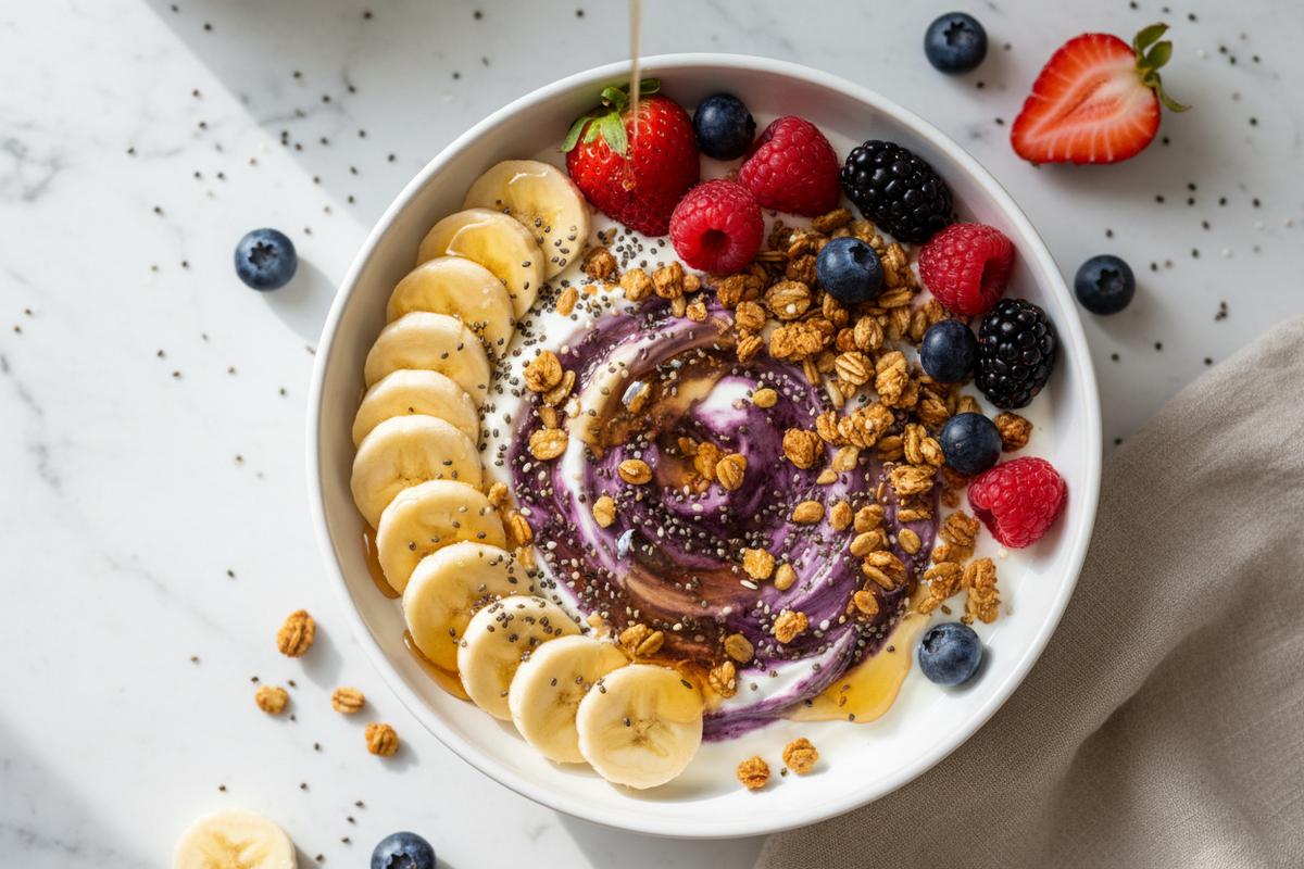 Chia Seeds Yogurt Breakfast Bowl